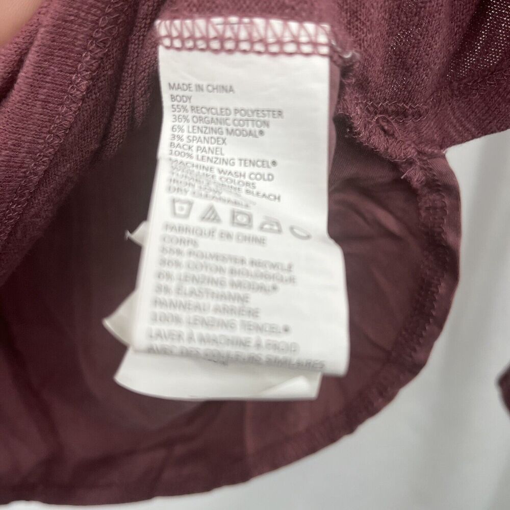 PRANA Top Women's Medium M Henley Pullover Tee Soft Mixed Media Athleisure Mauve - Picture 5 of 6